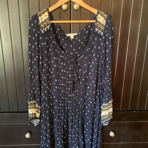 American Eagle boho peasant dress